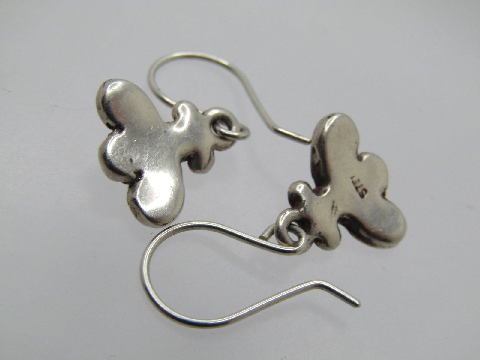 Vintage Sterling Bee Earrings, Dangle, Pierced - 5