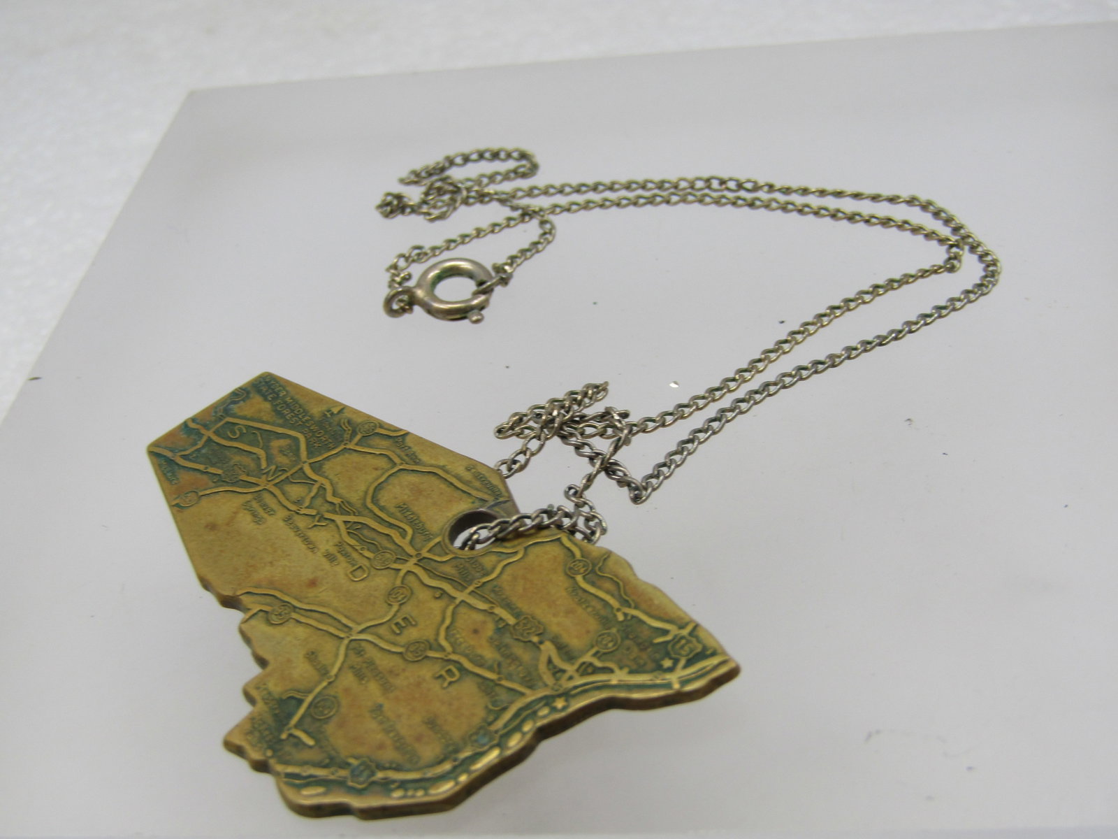Vintage Snyder County, PA Centennial Necklace, 1955, 16" - 3