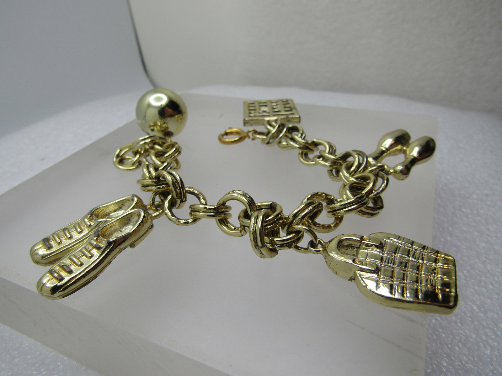 Vintage Bowling Charm Bracelet, 7", 1960's-1970's - 2