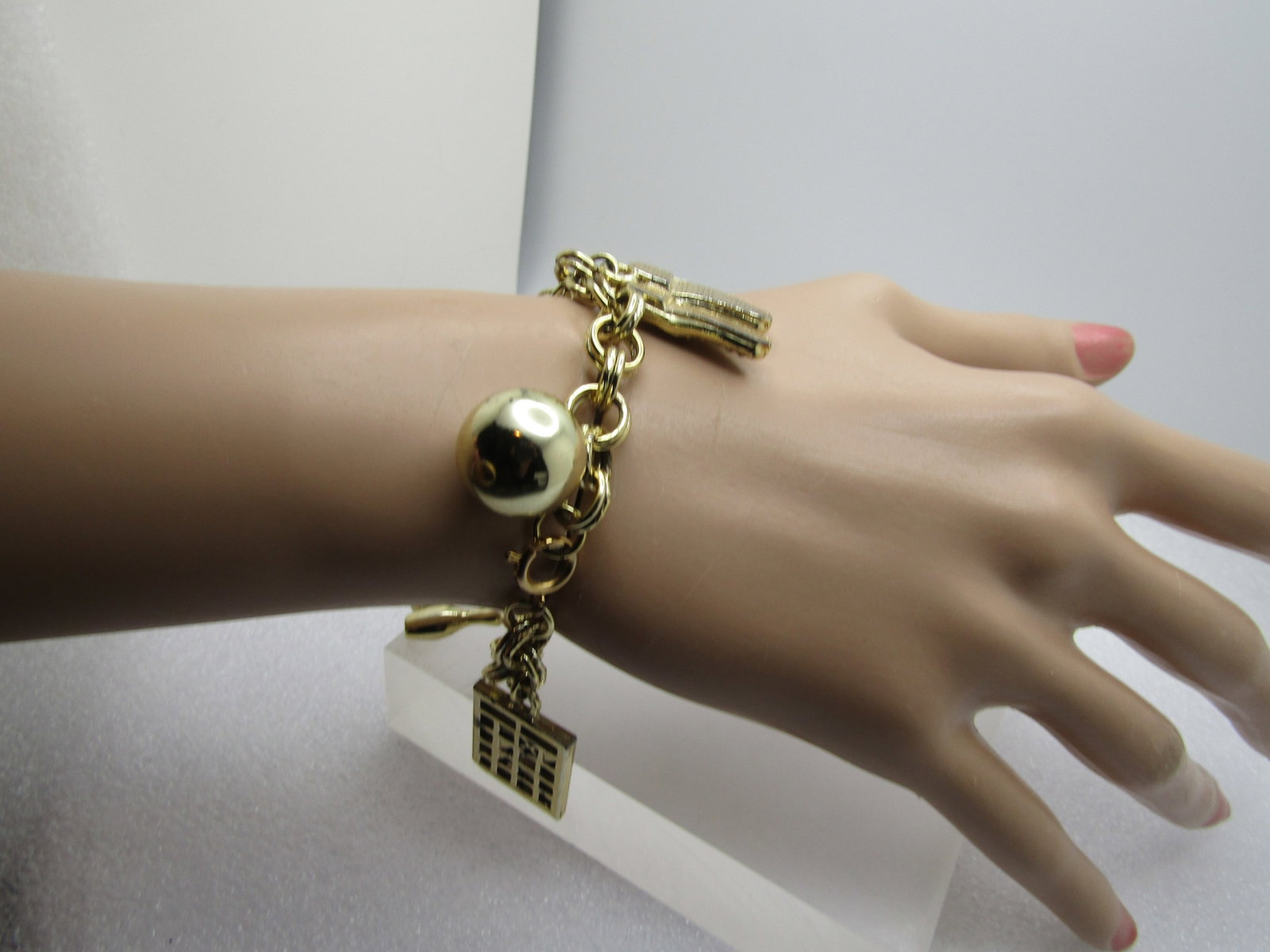 Vintage Bowling Charm Bracelet, 7", 1960's-1970's - 5