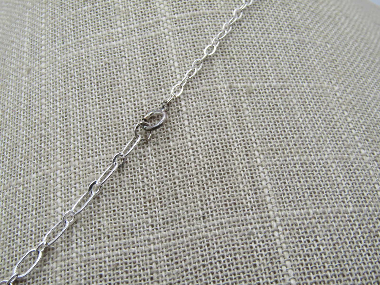 Vintage Silver Tone Fancy Link Necklace, Satiny & Shiny, 20", 1980's-1990's - 4