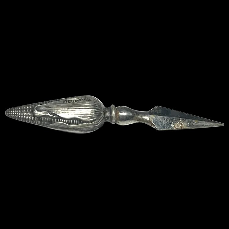 Vintage Sterling Silver Corn and the Cobb Holder (1 of 4)