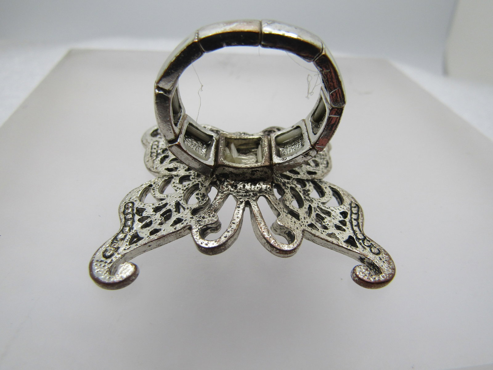 Large Butterfly Ring, Adjustable, 1990's-2000's - 4