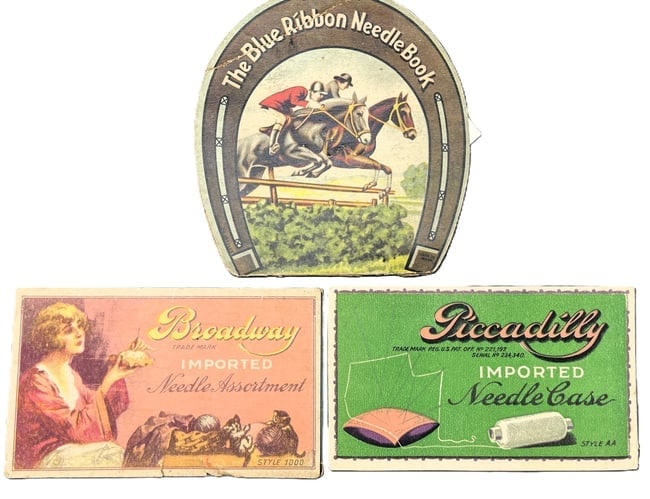 VINTAGE NEEDLE BOOKS: 1950's: Date/Period: approx 1950'sDimension: ---Material: mixed materialsAdditional Information: VINTAGE NEEDLE BOOKS: 1950's . Not all complete but they have great graphics!