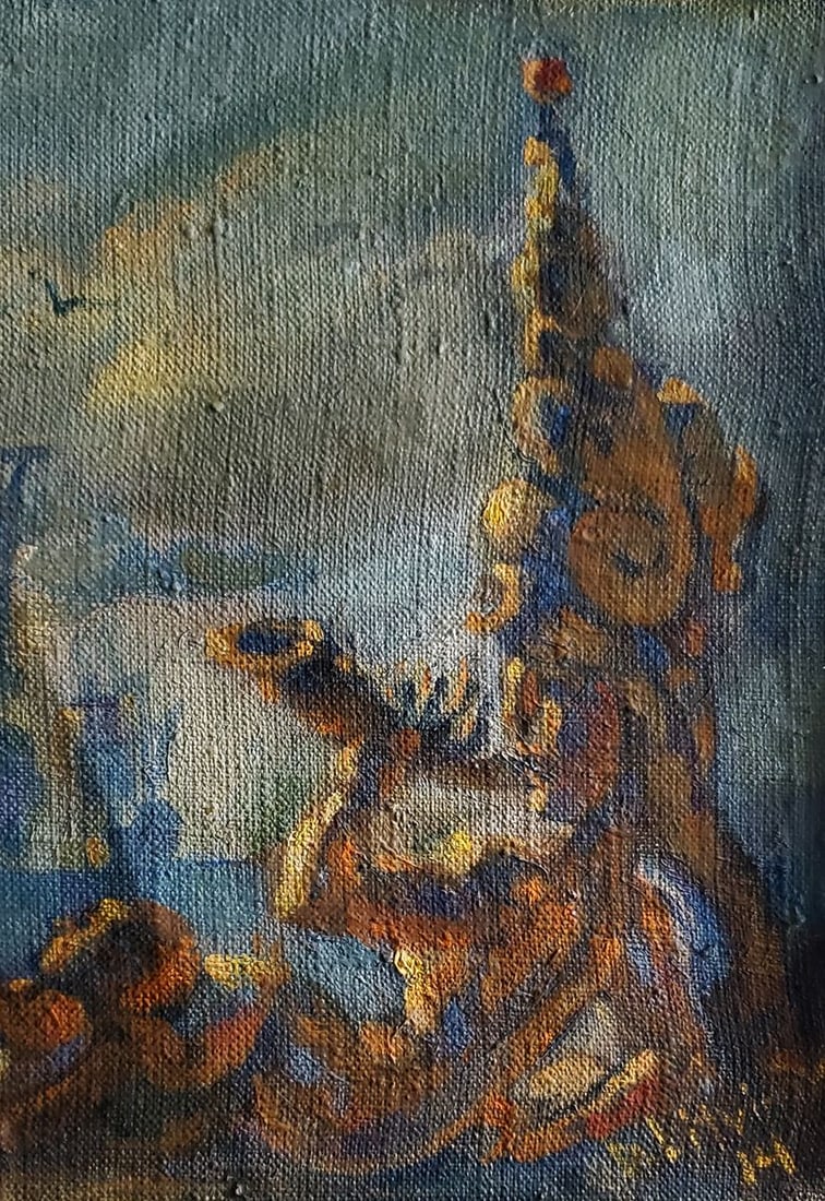 Oil painting Amphitrite before the sea Daniil Litvinov - 2