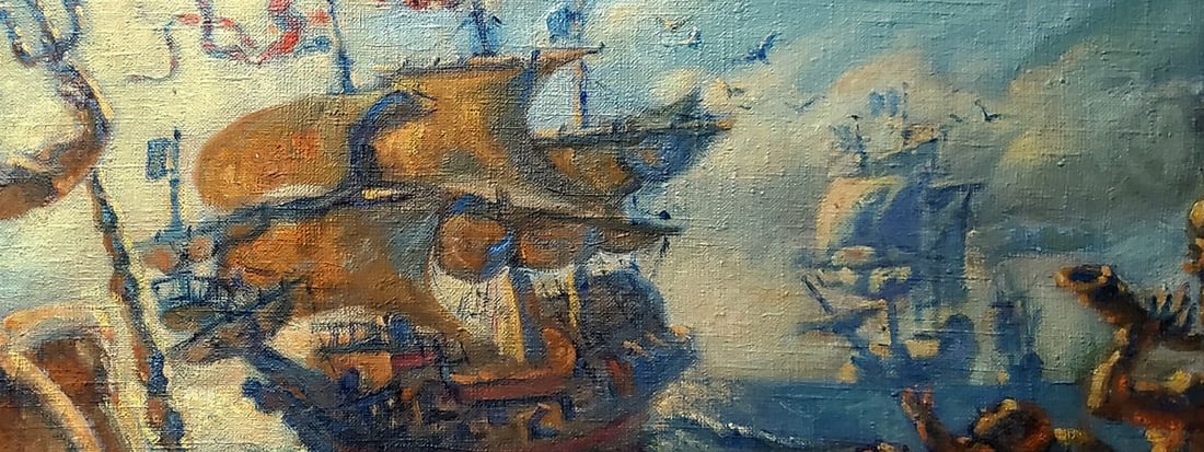Oil painting Amphitrite before the sea Daniil Litvinov - 8