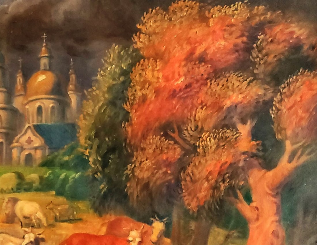 Oil painting Before the autumn shower Daniil Litvinov - 2