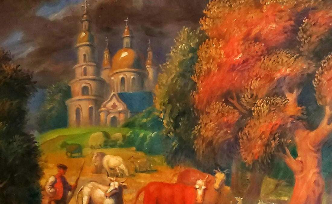 Oil painting Before the autumn shower Daniil Litvinov - 3