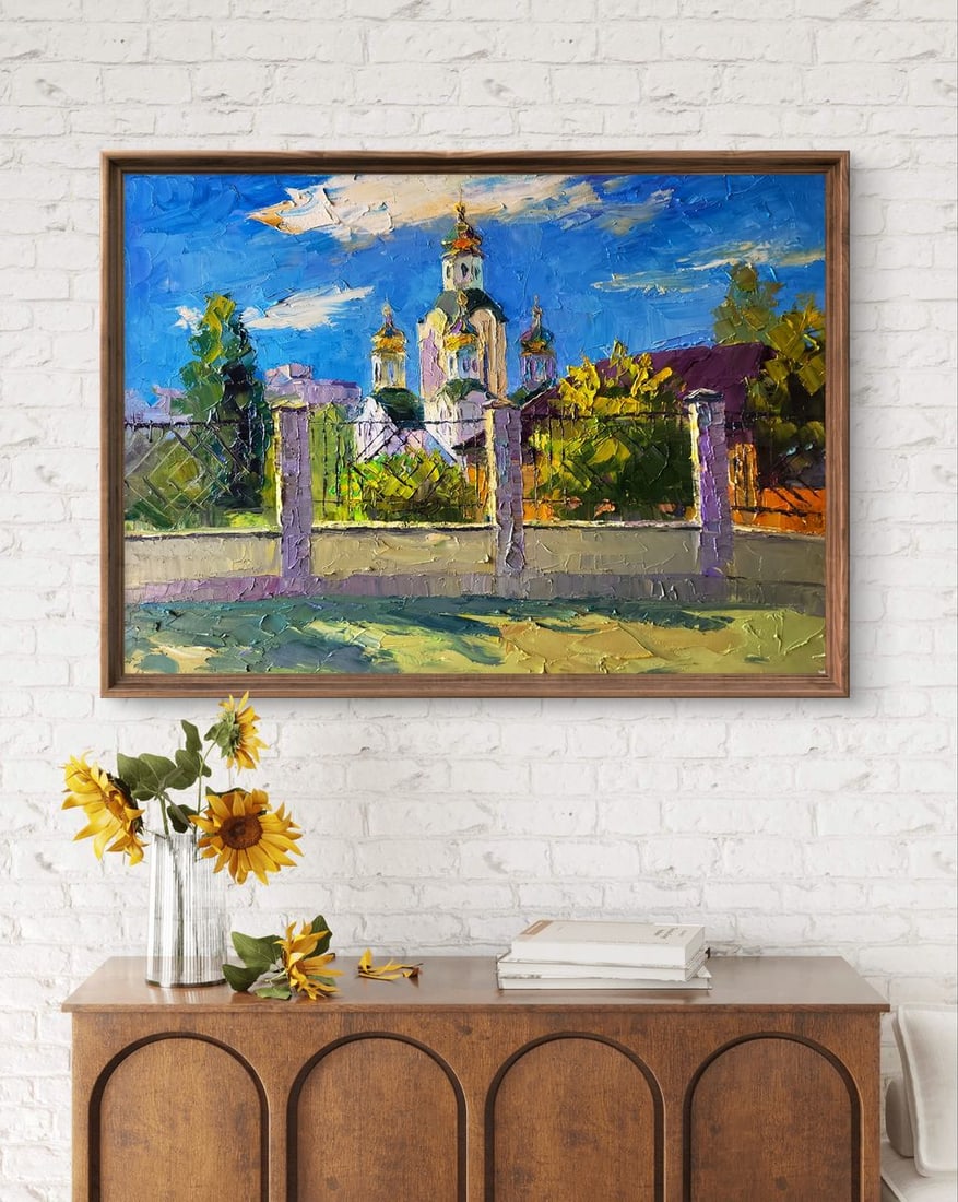 Oil painting Sunny day of the church Boris Serdyuk - 3