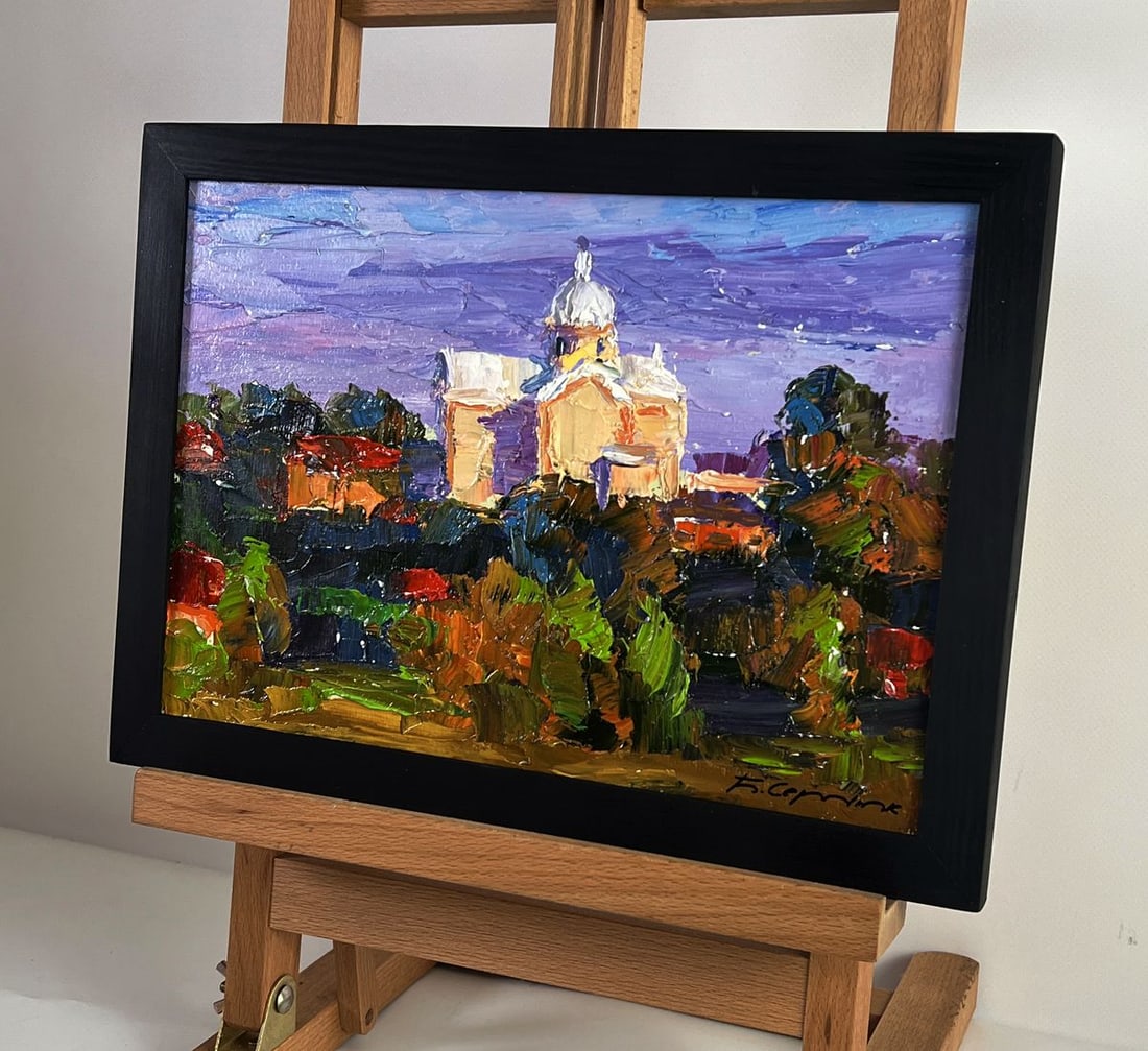 Oil painting The Distant Temple Boris Serdyuk - 2