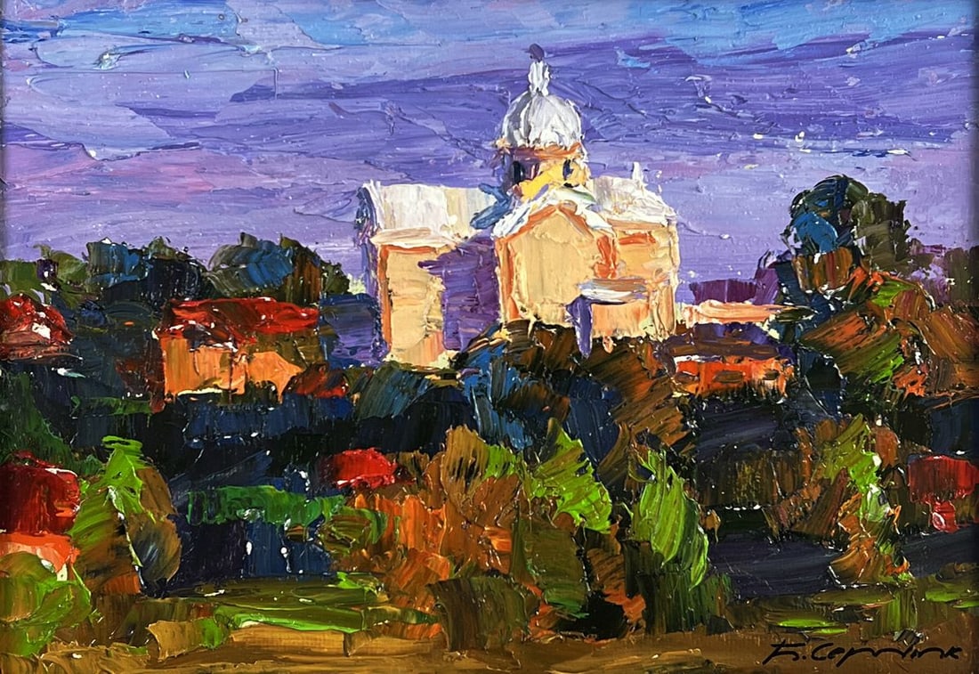 Oil painting The Distant Temple Boris Serdyuk - 3