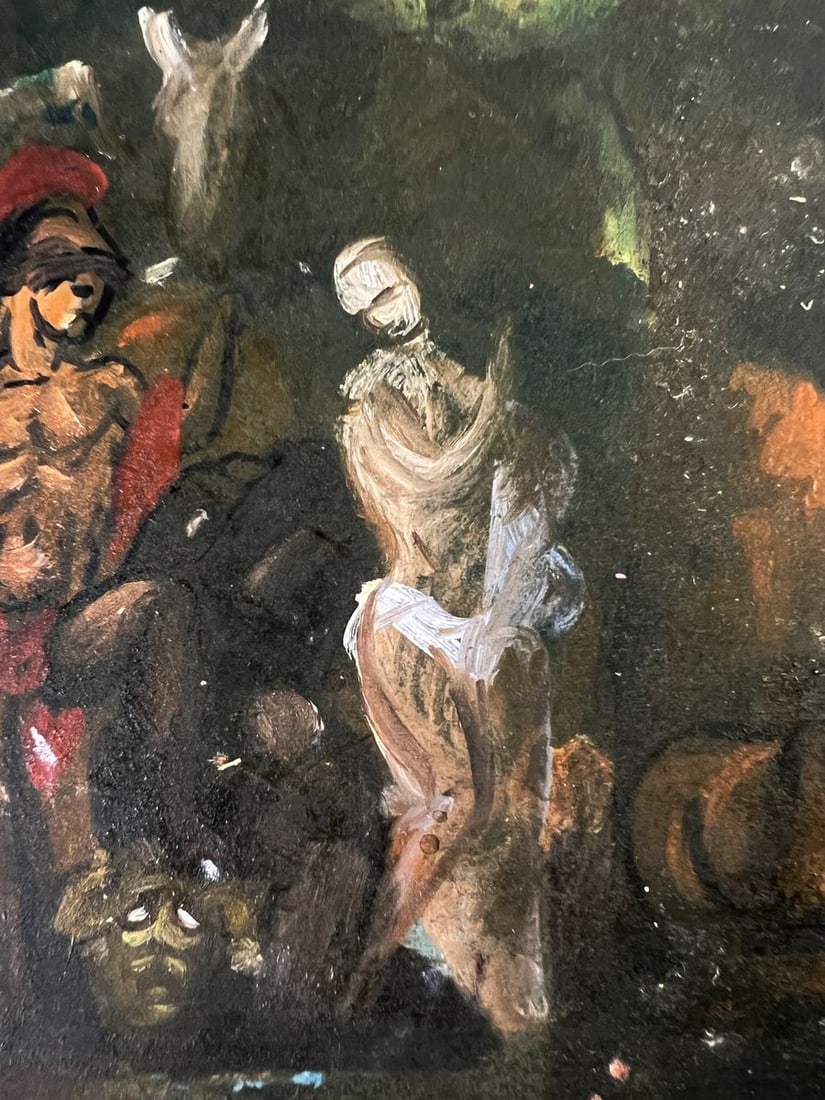 Oil painting Night sacred rite in the forest Alexander Litvinov - 2