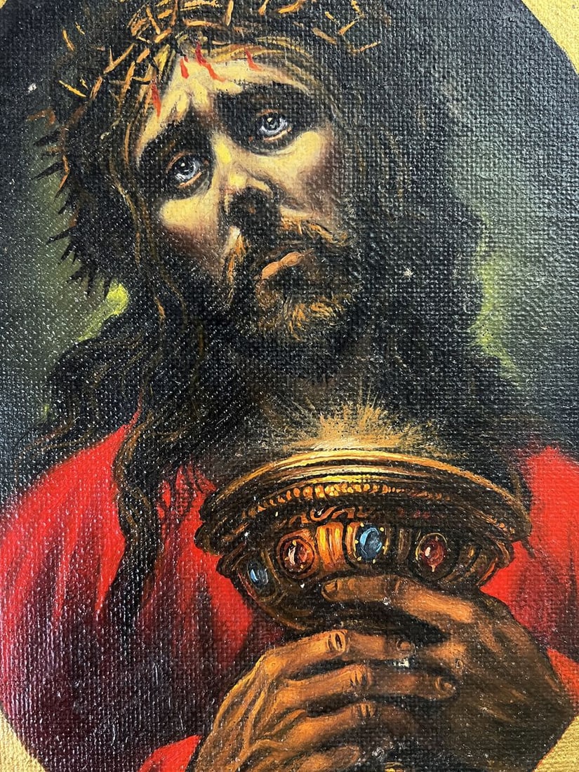 Oil painting Portrait of Jesus Alexander Litvinov - 2