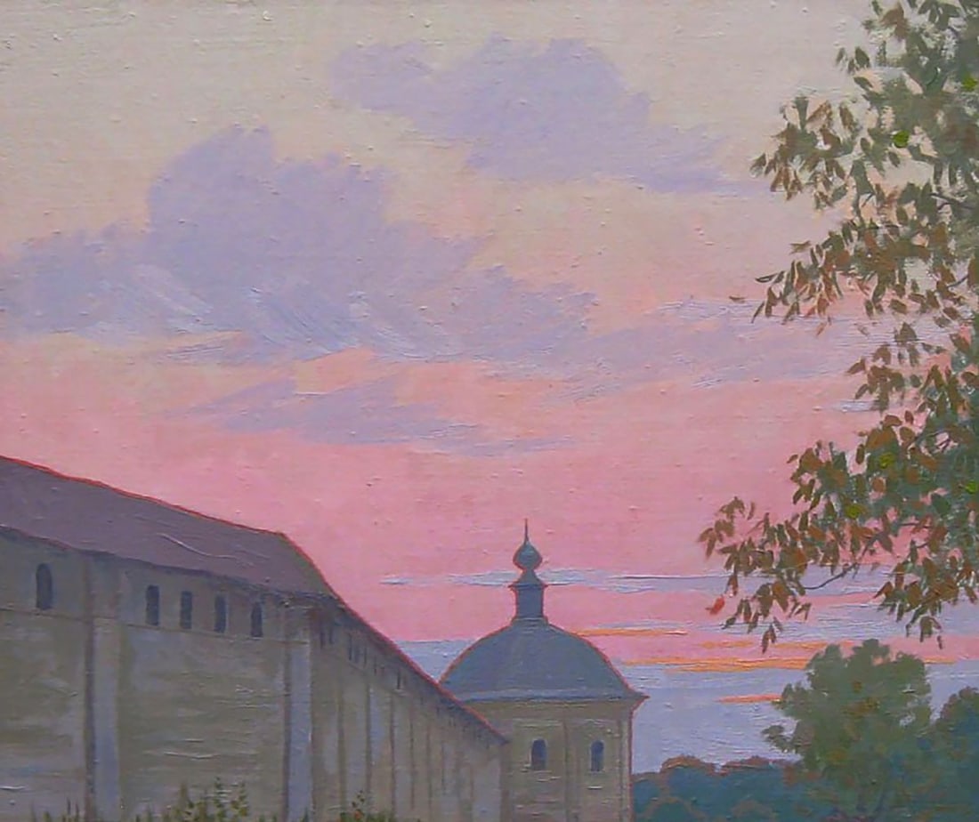 Oil painting Warm summer evening Valery Savenets - 4