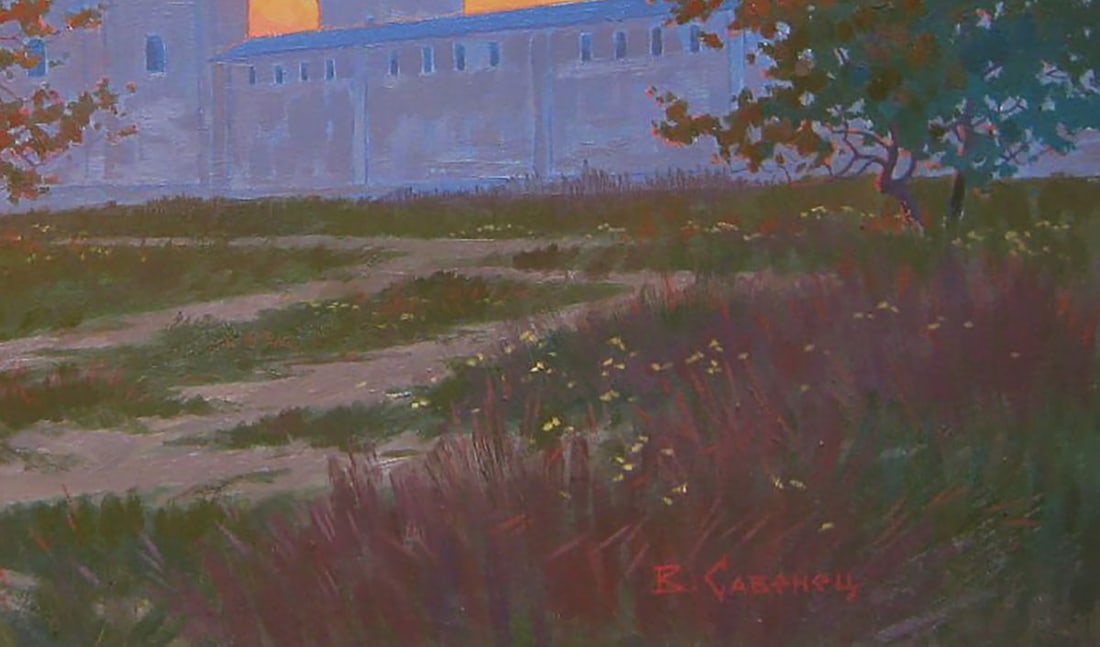 Oil painting The sun has set Valery Savenets - 2