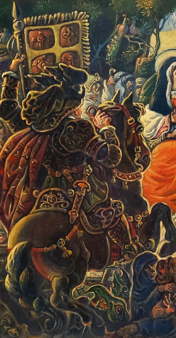 Oil painting Adoration of the Magi Daniil Litvinov - 2