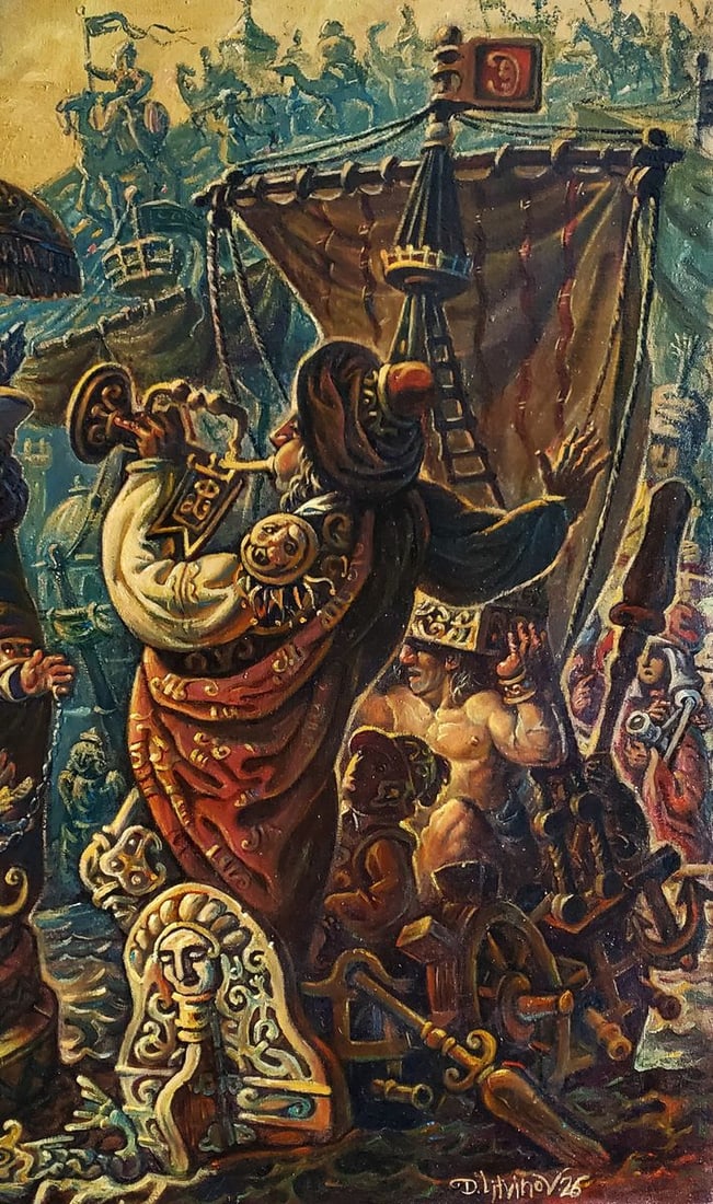 Oil painting Adoration of the Magi Daniil Litvinov - 6