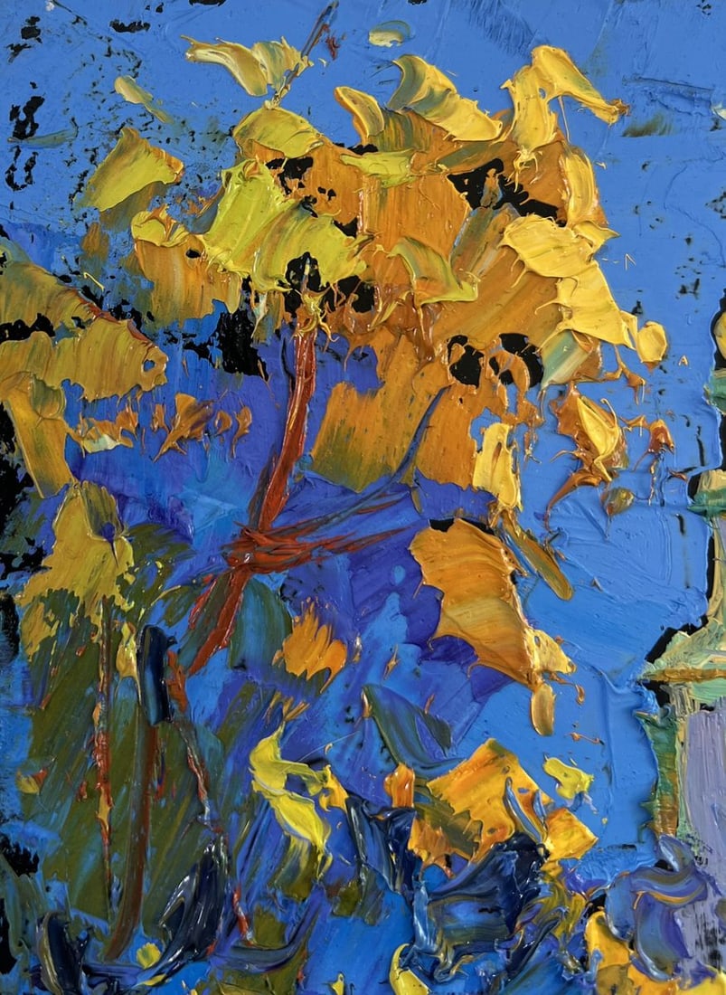 Oil painting Church in the embrace of nature Oksana Kalenyuk - 5