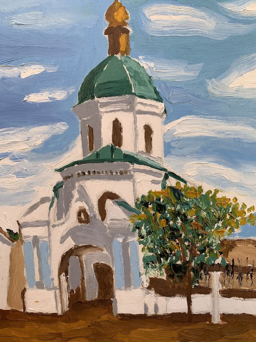 Oil painting City Church Oleksandr Gukalov - 10