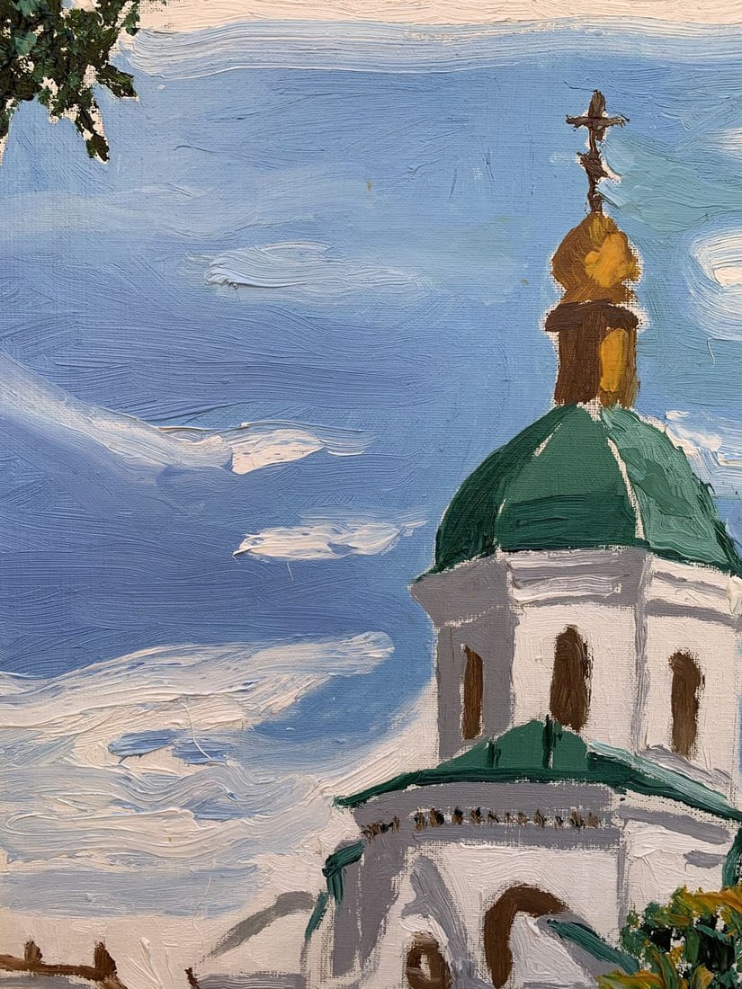 Oil painting City Church Oleksandr Gukalov - 4