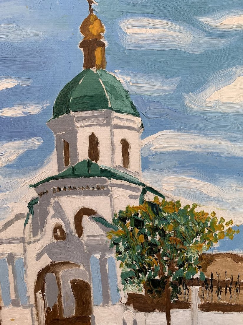 Oil painting City Church Oleksandr Gukalov - 7
