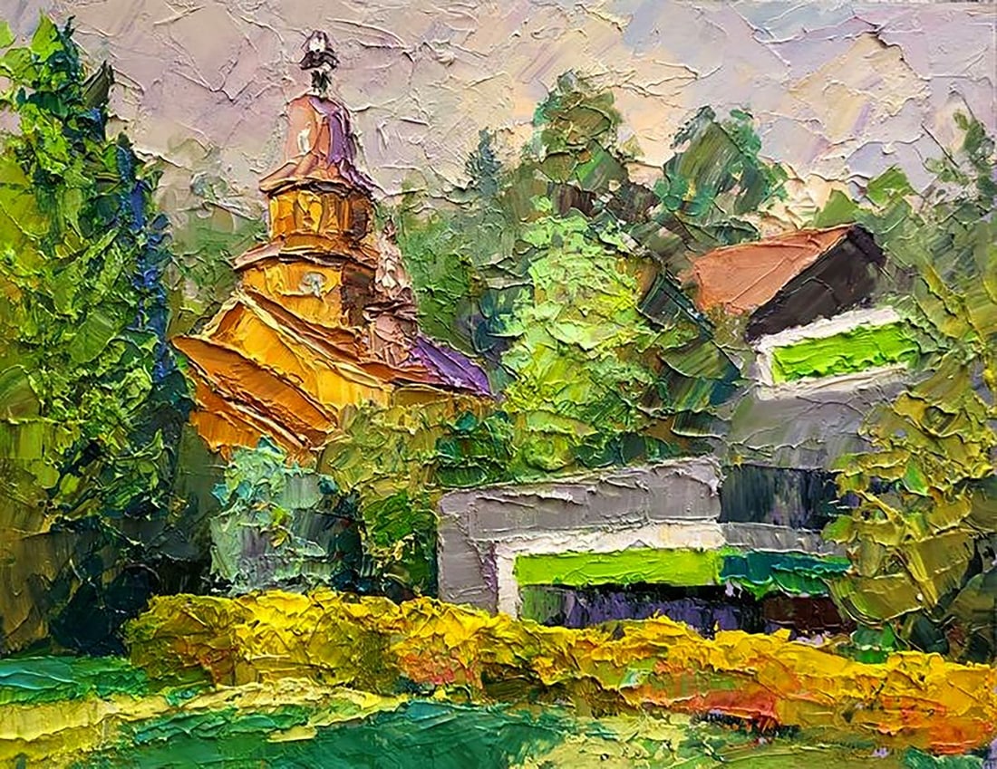 Oil painting Church of the Annunciation of the Holy Mother of God Serdyuk Boris Petrovich (1 of 5)