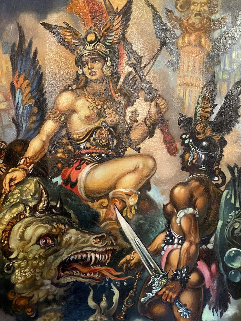 Oil painting Fantasy Alexander Arkadievich Litvinov - 11