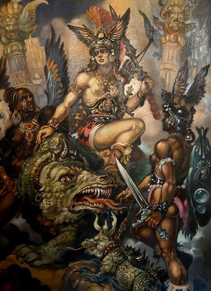 Oil painting Fantasy Alexander Arkadievich Litvinov - 7
