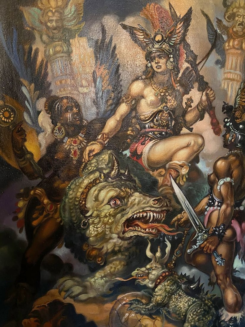 Oil painting Fantasy Alexander Arkadievich Litvinov - 8