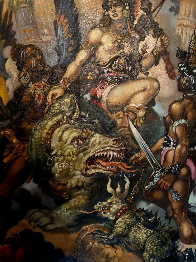 Oil painting Fantasy Alexander Arkadievich Litvinov - 9