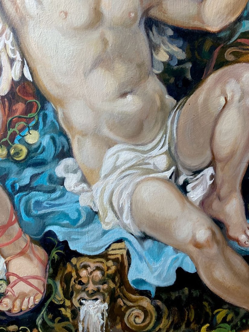 Oil painting Cupids Alexander Arkadievich Litvinov - 11