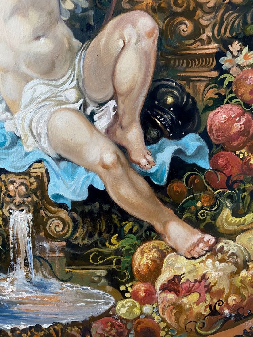 Oil painting Cupids Alexander Arkadievich Litvinov - 4