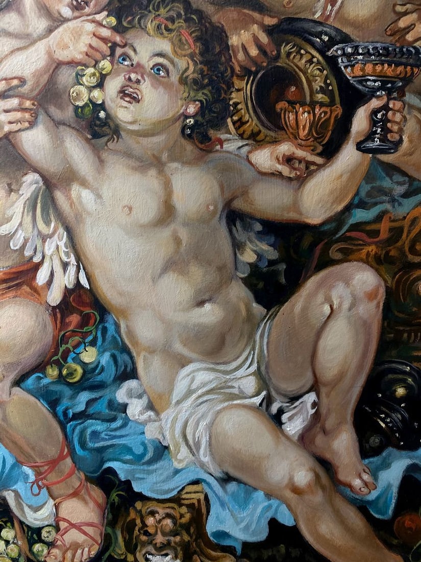 Oil painting Cupids Alexander Arkadievich Litvinov - 6