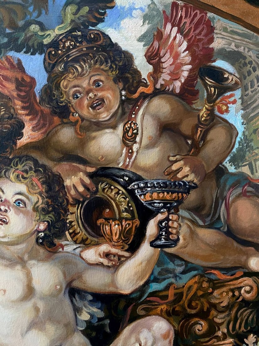 Oil painting Cupids Alexander Arkadievich Litvinov - 8