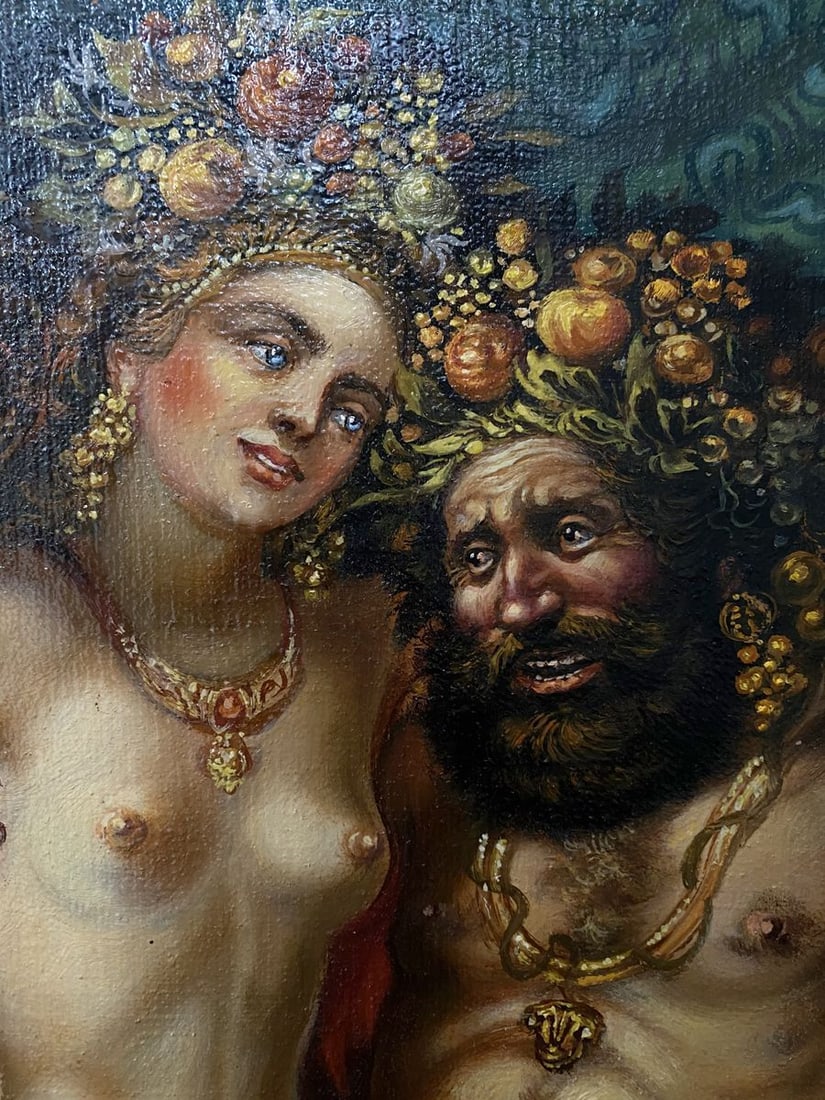 Oil painting Temptation Alexander Arkadievich Litvinov - 10