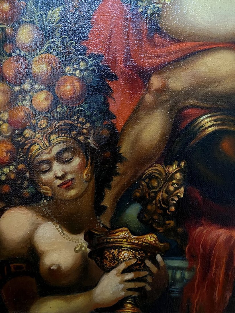 Oil painting Temptation Alexander Arkadievich Litvinov - 4
