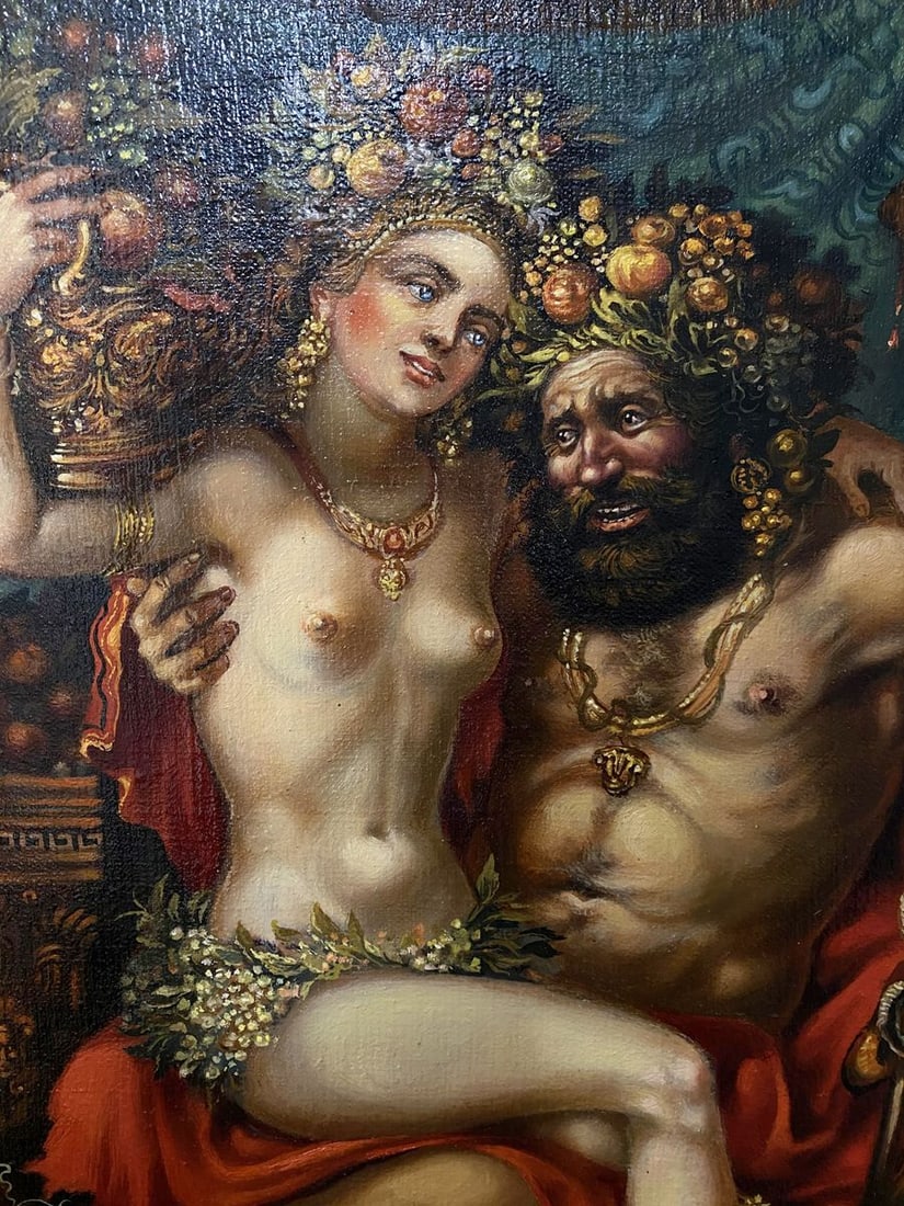 Oil painting Temptation Alexander Arkadievich Litvinov - 6