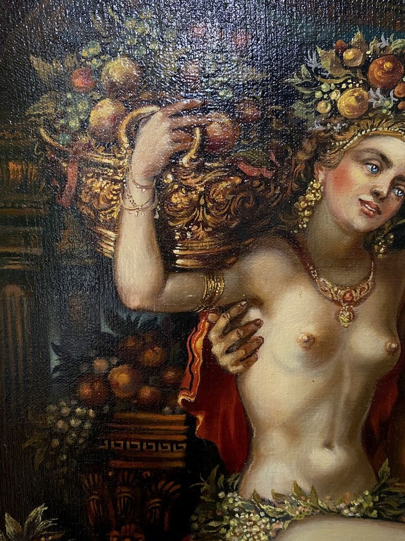 Oil painting Temptation Alexander Arkadievich Litvinov - 8