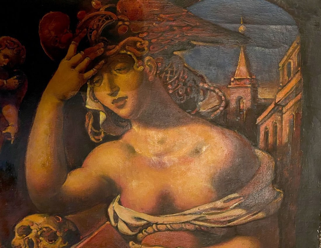 Oil painting Melancholy Litvinov Oleg Arkad'yevich - 7