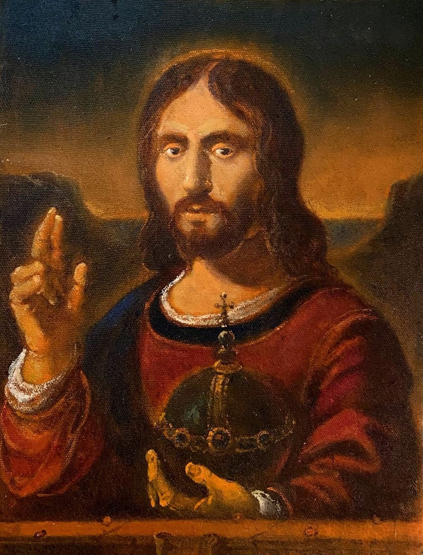 Oil painting Savior Litvinov Oleg Arkad'yevich: Title: Oil painting Savior Litvinov Oleg Arkad'yevich Description: NoLitv 439 *** ABOUT THIS PAINTING *** * TITLE: "Savior" * ARTISTS: Litvinov Oleg Arkad'yevich * SIZE: 22x29 cm/'8.66x11.41 inches'