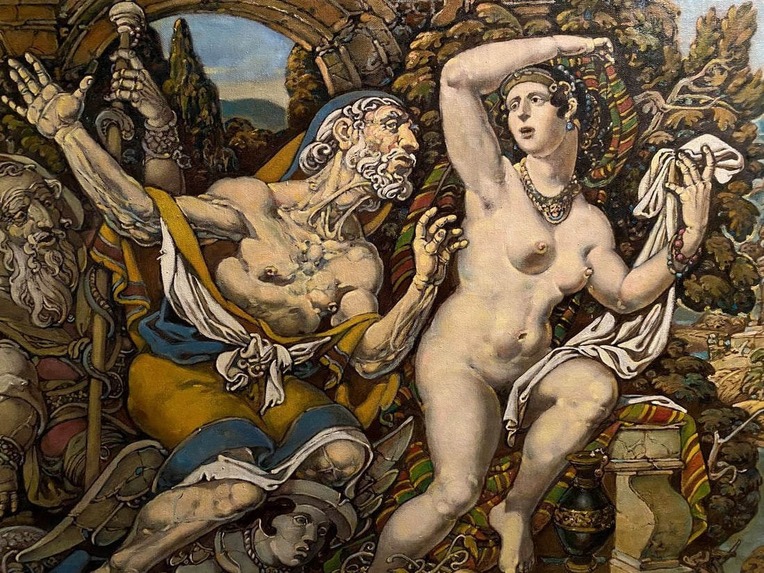Oil painting Susanna and the Elders Litvinov Oleg Arkad'yevich - 12