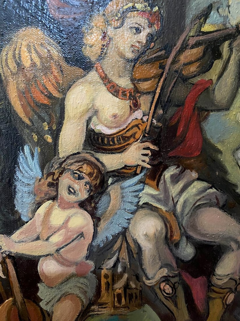 Oil painting Violin playing Litvinov Oleg Arkad'yevich - 4