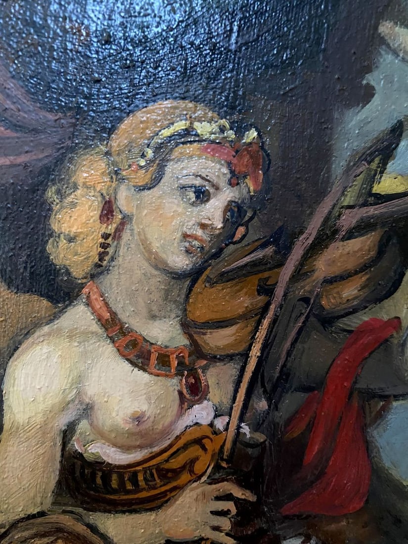 Oil painting Violin playing Litvinov Oleg Arkad'yevich - 8