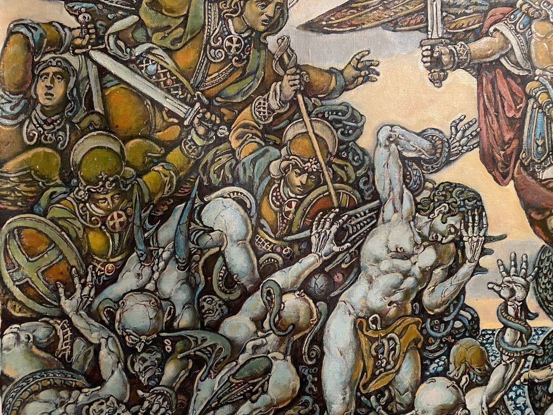 Oil painting Michael the Archangel Litvinov Oleg Arkad'yevich - 10