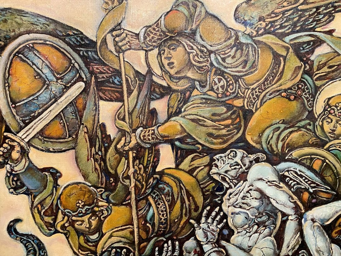 Oil painting Michael the Archangel Litvinov Oleg Arkad'yevich - 5