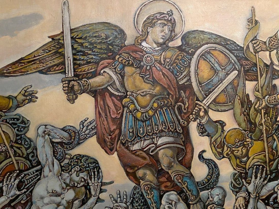 Oil painting Michael the Archangel Litvinov Oleg Arkad'yevich - 8