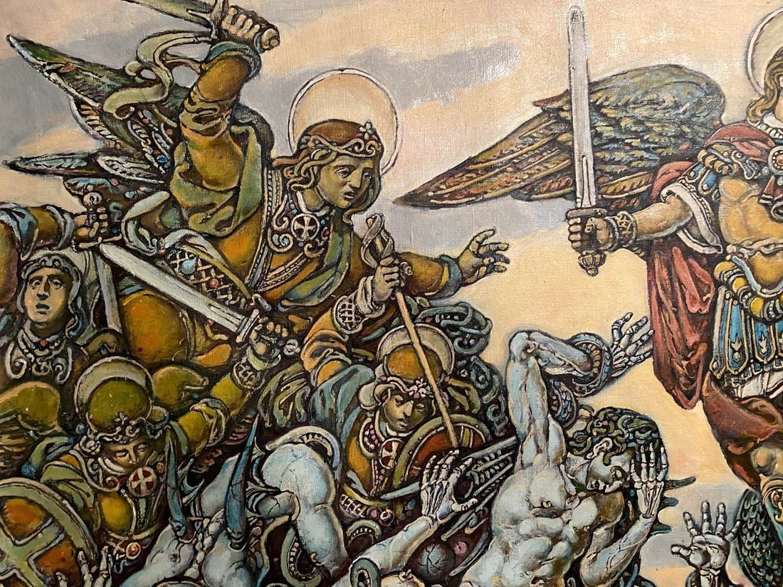 Oil painting Michael the Archangel Litvinov Oleg Arkad'yevich - 9