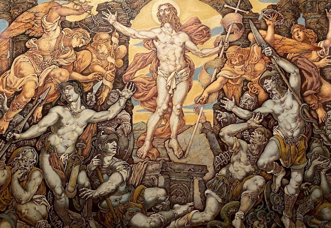 Oil painting Passion of Christ. Resurrection Litvinov Oleg Arkad'yevich (1 of 9)