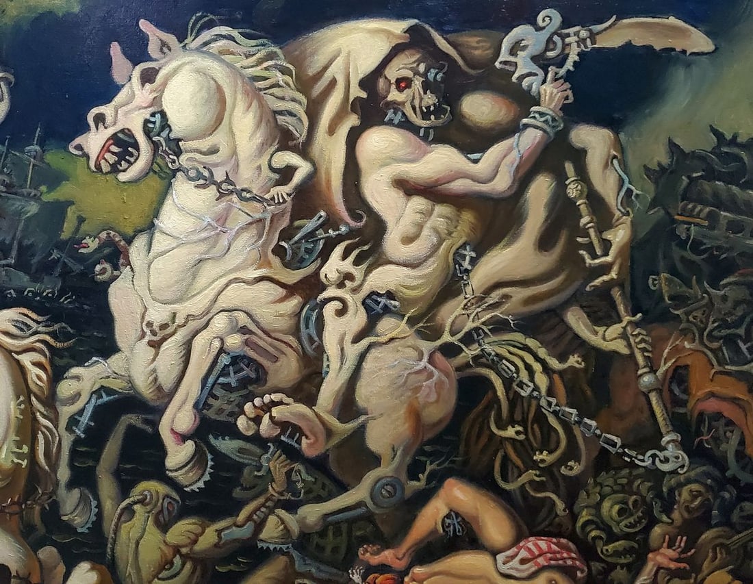 Oil painting Horsemen of the Apocalypse Litvinov Daniil Olegovich - 13