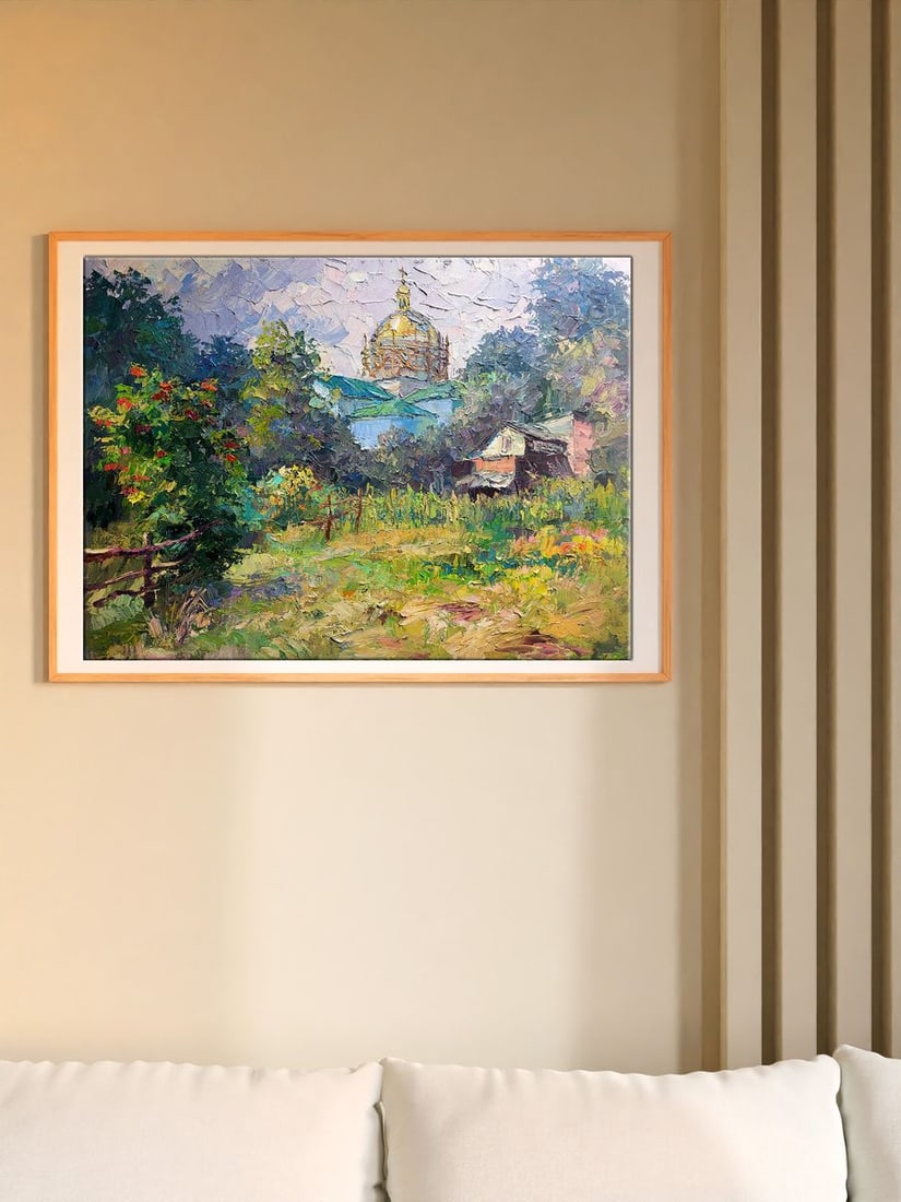 Oil painting Renovation of the temple Serdyuk Boris Petrovich - 3